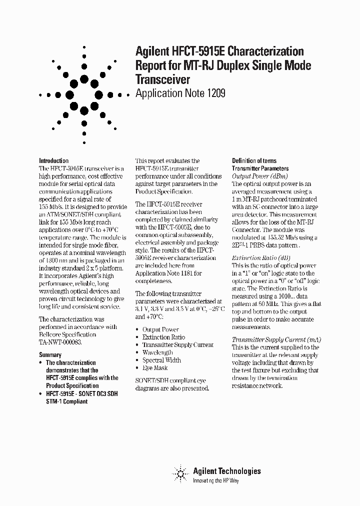 HFCT-5915E_1249350.PDF Datasheet
