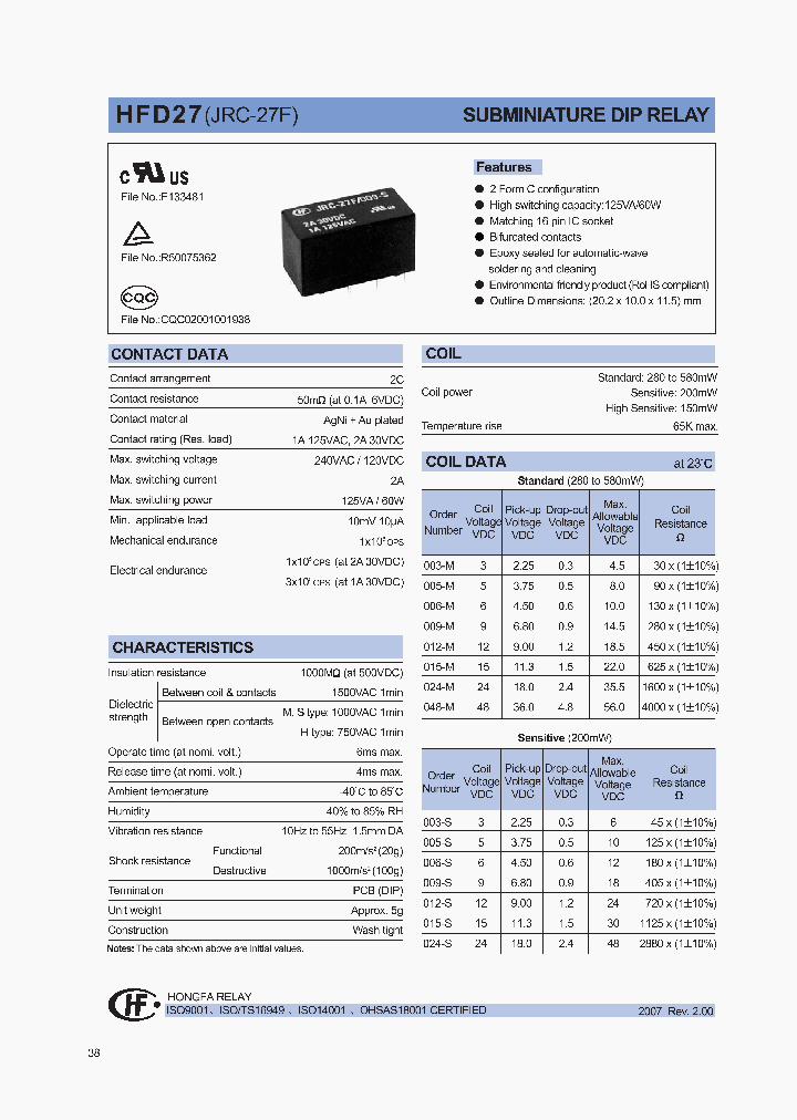HFD2748-S_1249355.PDF Datasheet