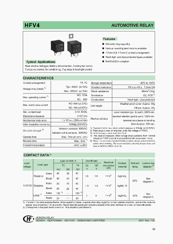 HFV407_1249422.PDF Datasheet