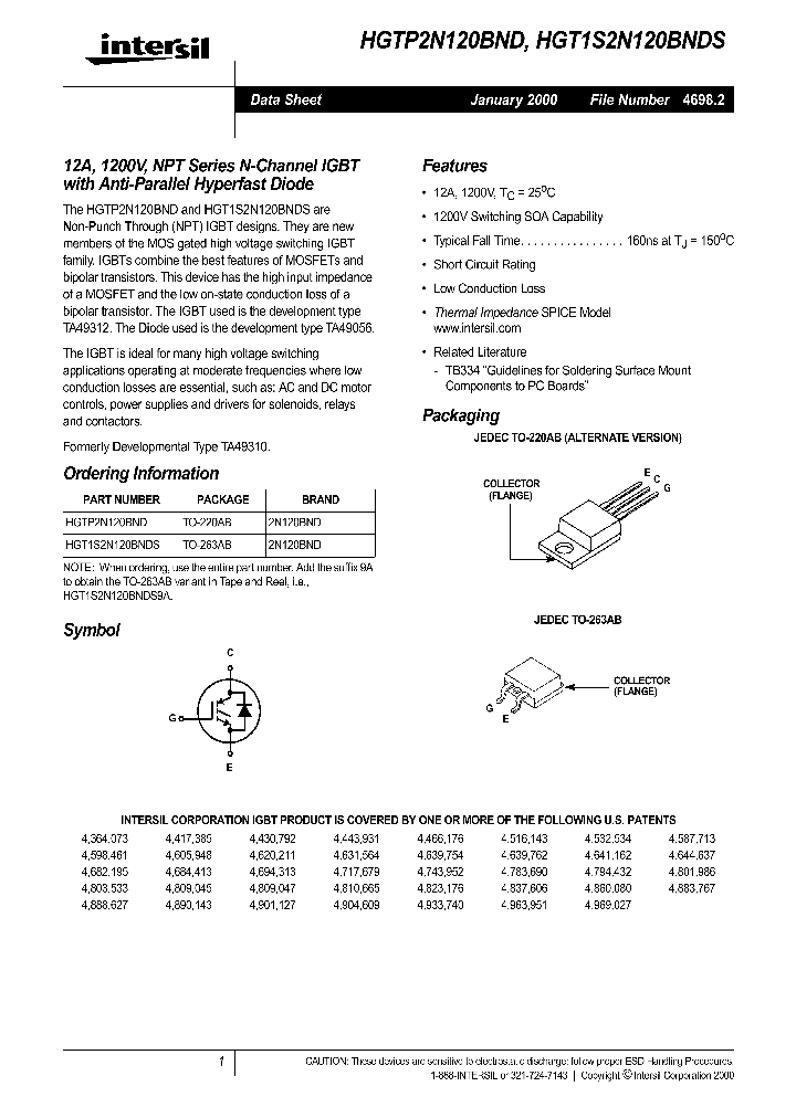 HGTP2N120BND_1249588.PDF Datasheet