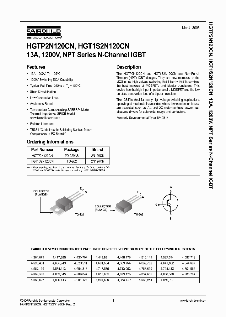 HGTP2N120CNS_1249591.PDF Datasheet
