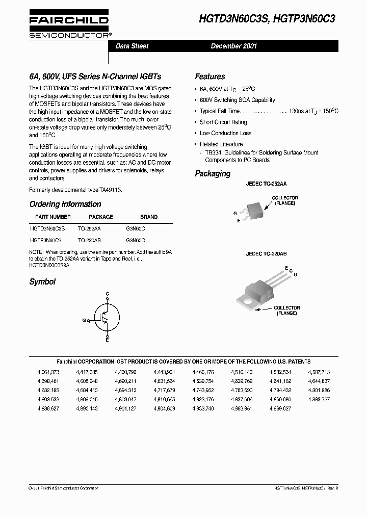 HGTP3N60C3_1249599.PDF Datasheet
