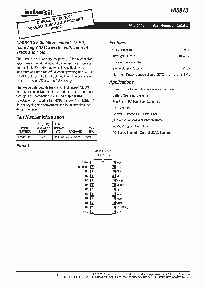 HI5813KIB_1249811.PDF Datasheet