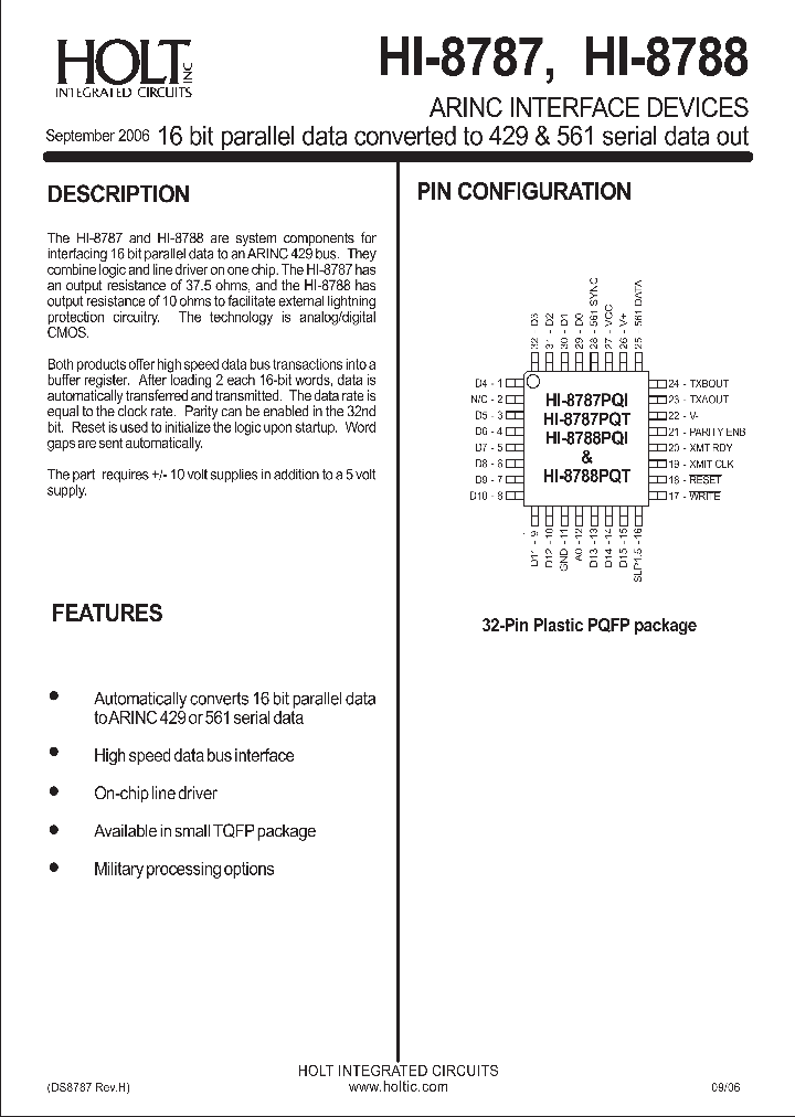 HI-8788PQTF_1249886.PDF Datasheet