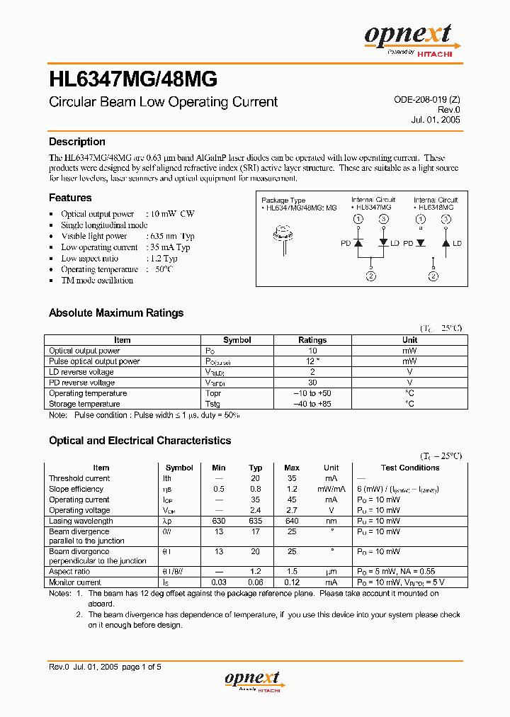 HL6348MG_1250118.PDF Datasheet