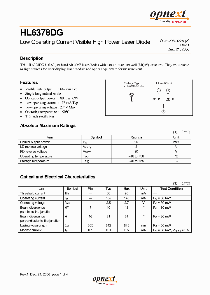 HL6378DG_1250127.PDF Datasheet