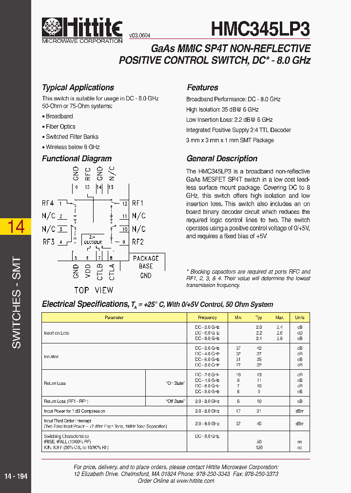 HMC345LP3_1250574.PDF Datasheet