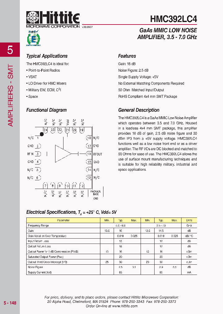 HMC392LC4_1250616.PDF Datasheet