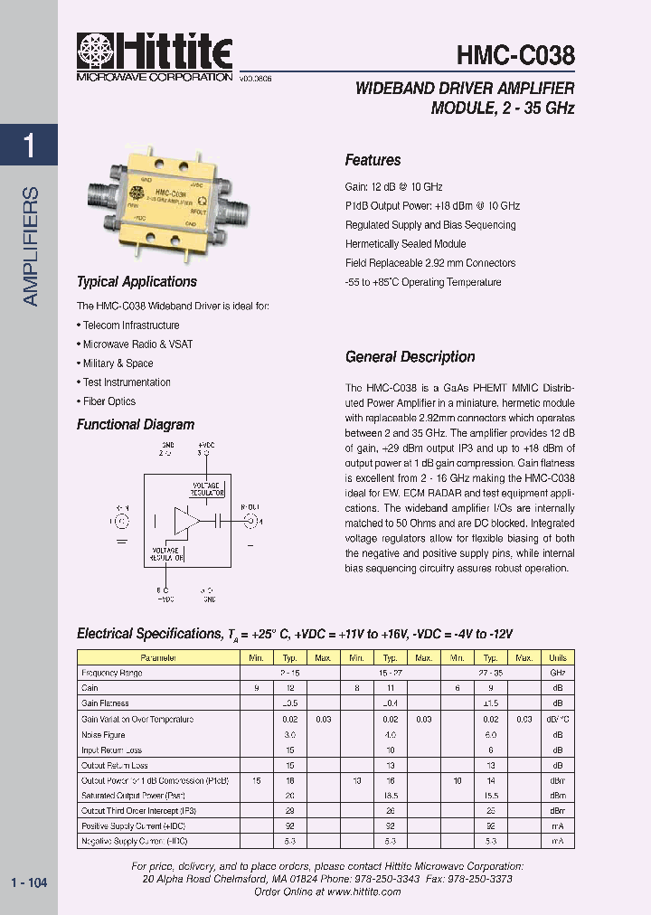 HMC-C038_1250718.PDF Datasheet