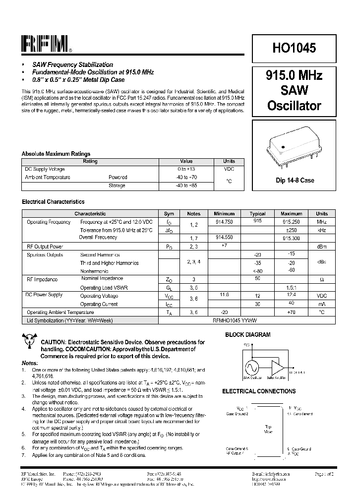 HO1045_1250916.PDF Datasheet