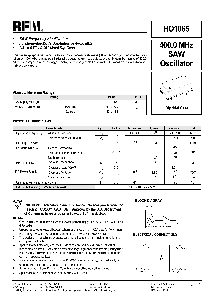 HO1065_1250918.PDF Datasheet