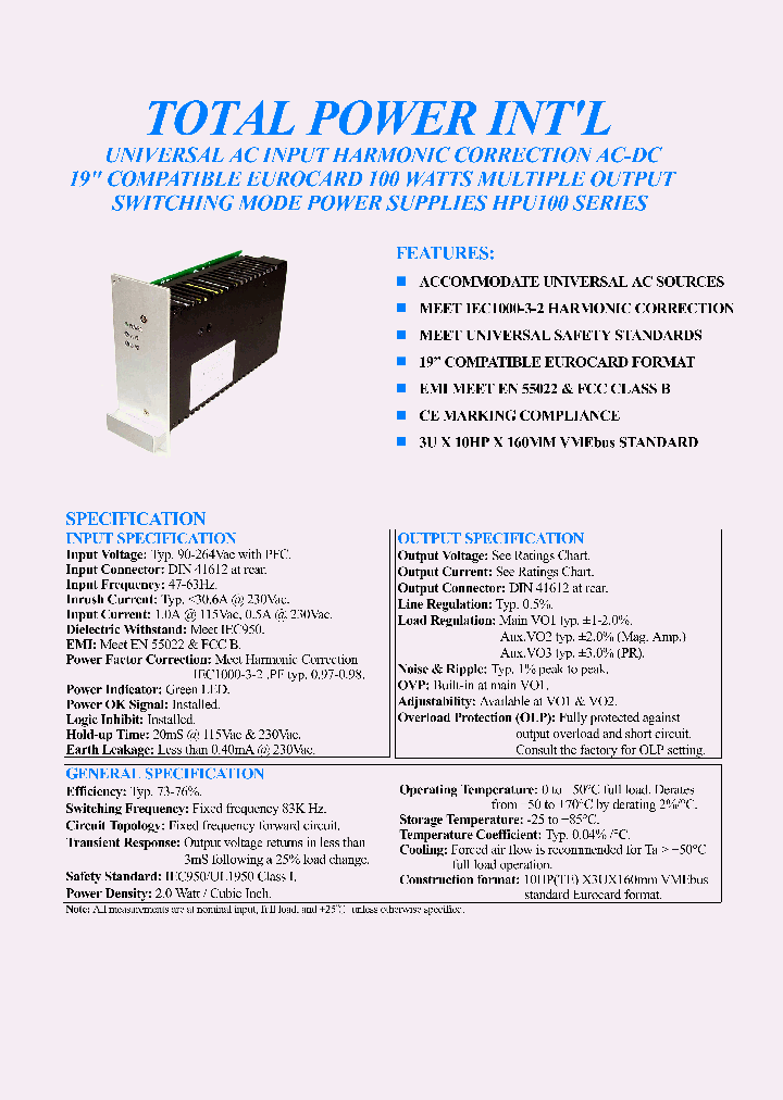 HPU100-S033250_1009793.PDF Datasheet