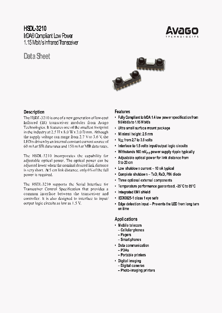 HSDL-3210_1142824.PDF Datasheet