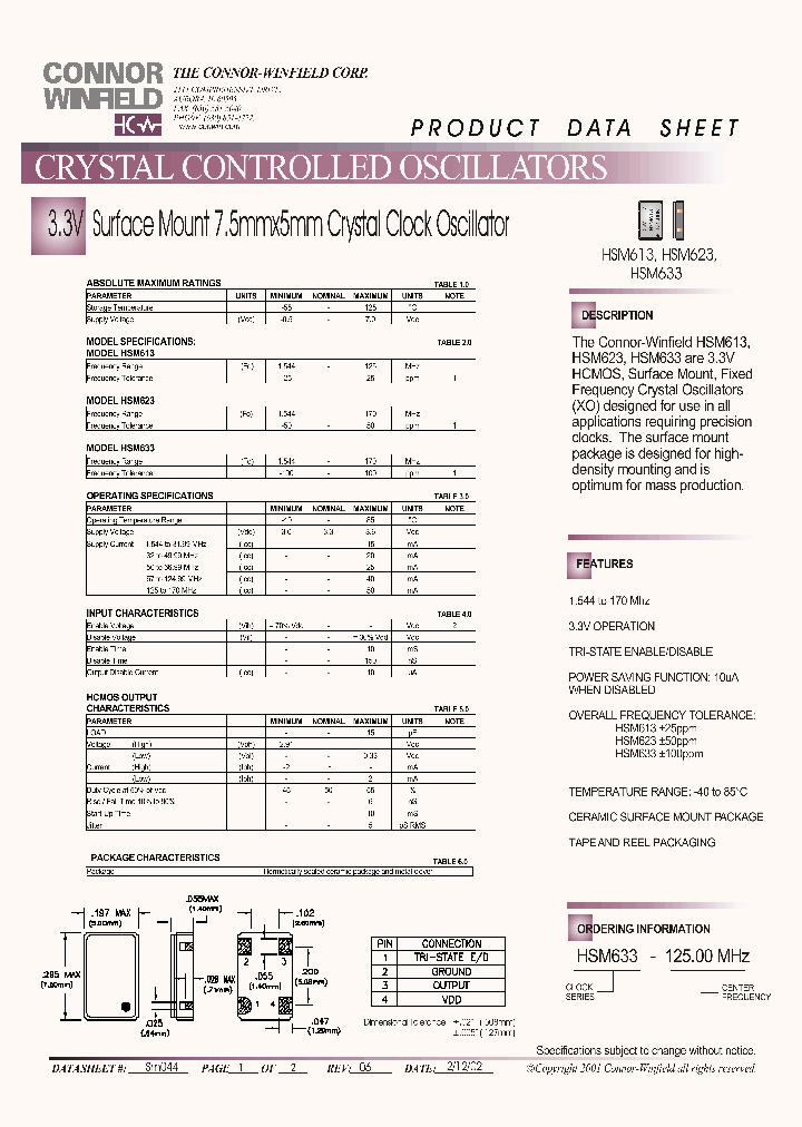 HSM633_1251355.PDF Datasheet