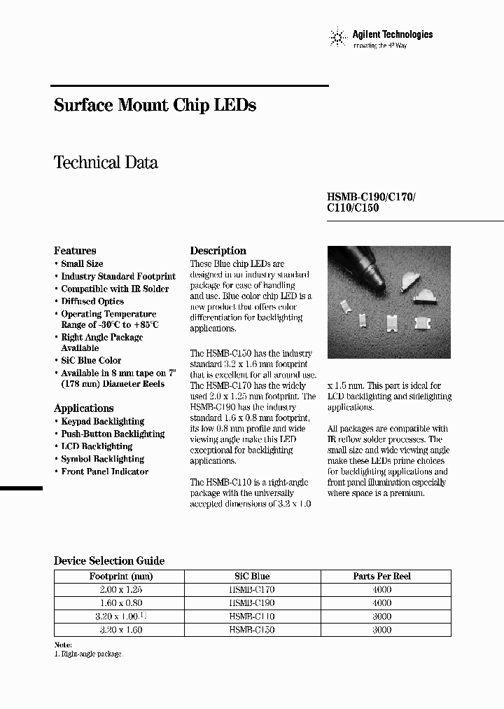 HSMB-C190_1251361.PDF Datasheet