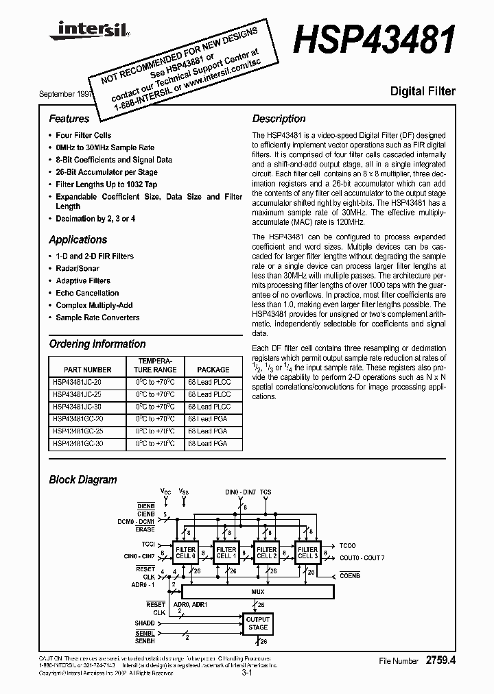 HSP43481JC-30_1251408.PDF Datasheet