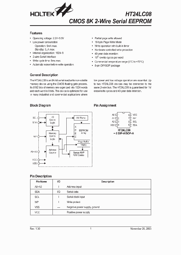 HT24LC08_1251548.PDF Datasheet