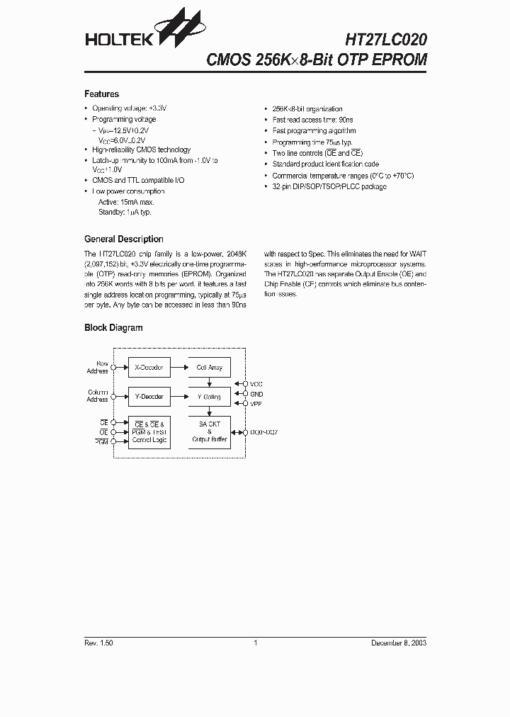 HT27LC020_849842.PDF Datasheet