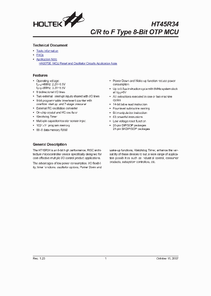 HT45R34_1137359.PDF Datasheet