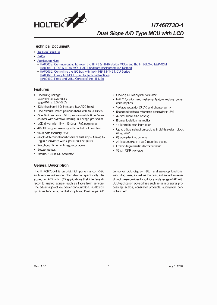HT46R73D-1_1251584.PDF Datasheet