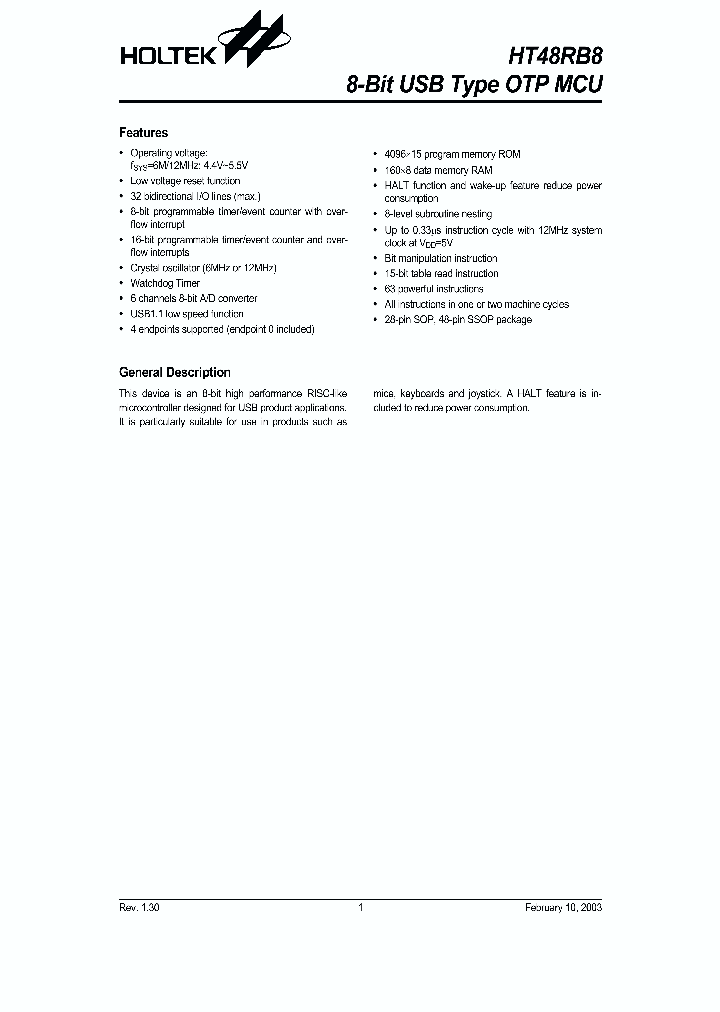 HT48RB8_1251607.PDF Datasheet