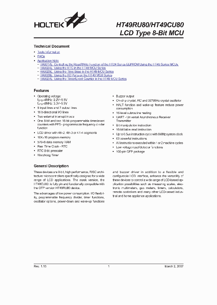 HT49RU80_1163200.PDF Datasheet