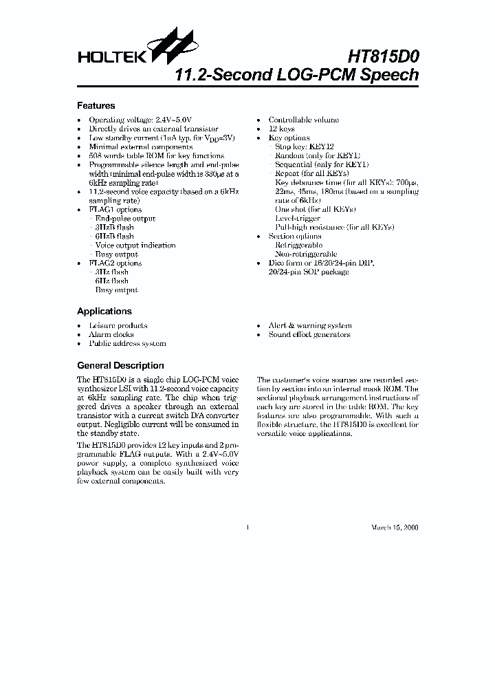 HT815D0_1251655.PDF Datasheet