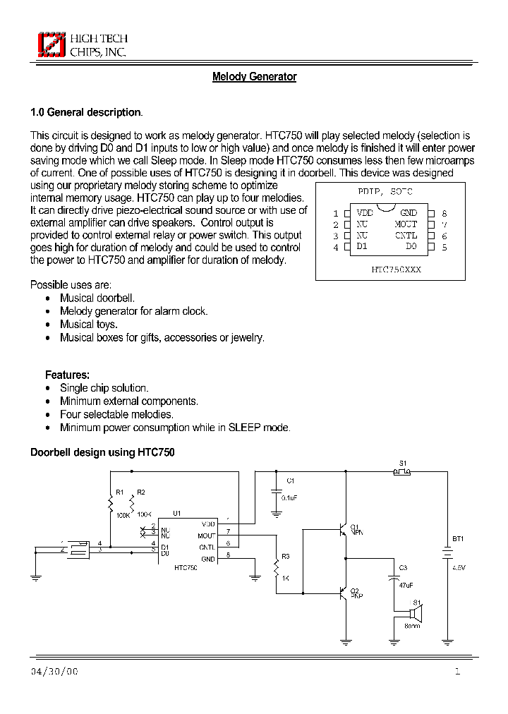 HTC750XSC_1251709.PDF Datasheet
