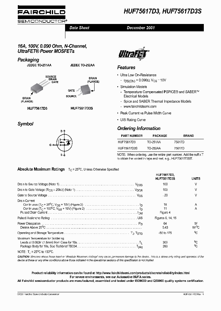 HUF75617D3S_1251801.PDF Datasheet