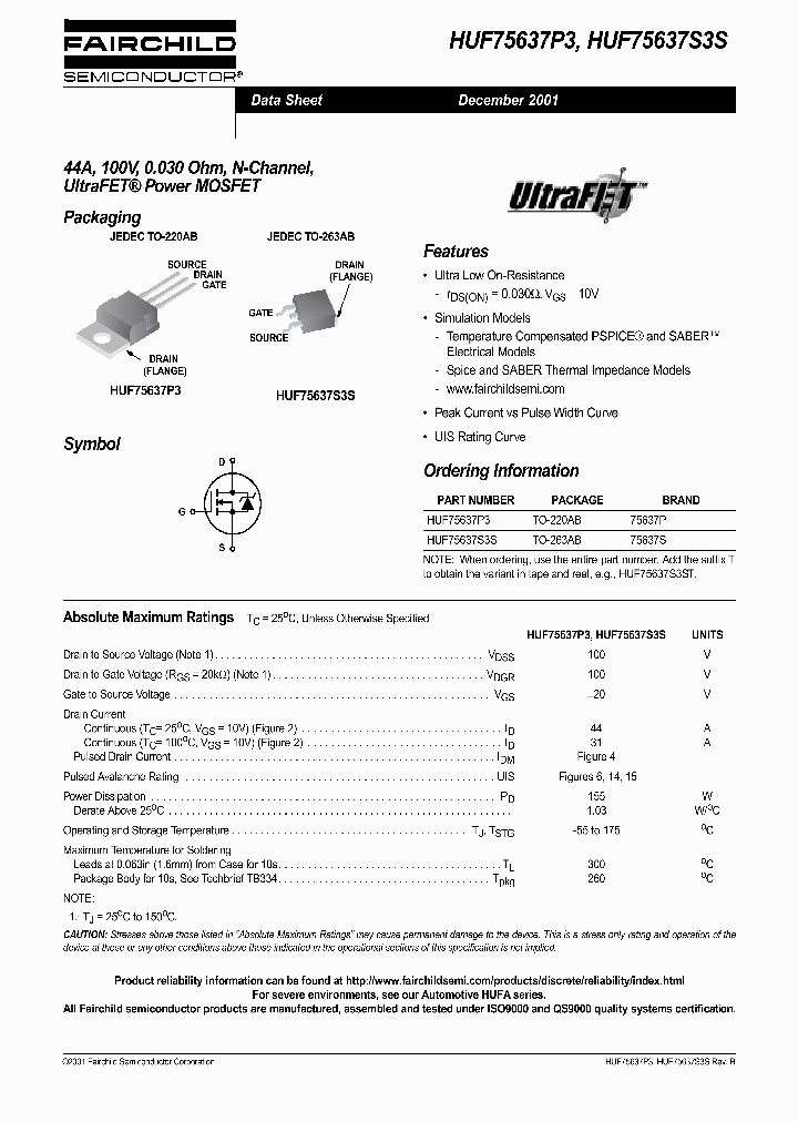 HUF75637S3S_1251807.PDF Datasheet