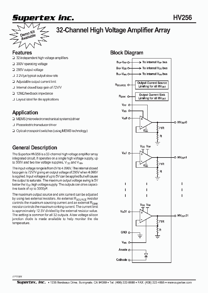 HV256X_1251978.PDF Datasheet
