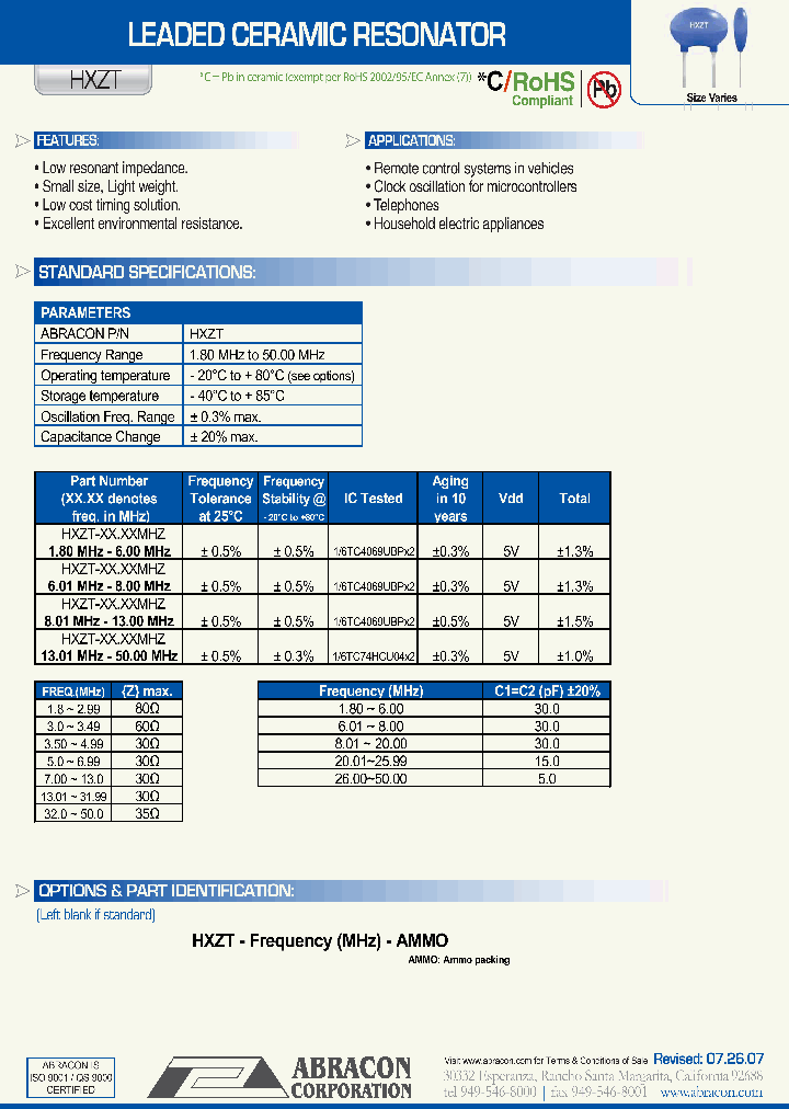 HXZT_1252200.PDF Datasheet