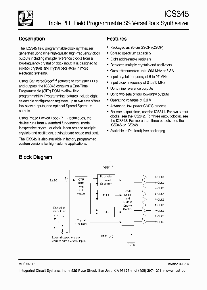 ICS345RP_1252783.PDF Datasheet
