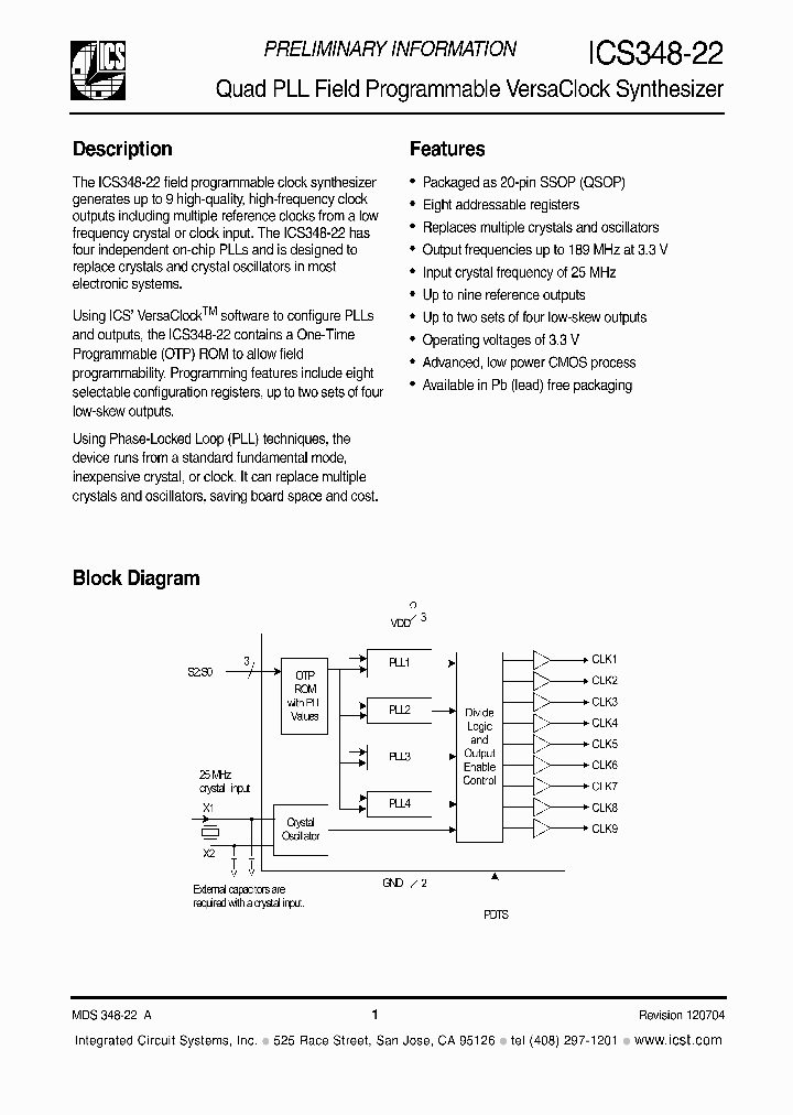 ICS348R22LF_1252784.PDF Datasheet