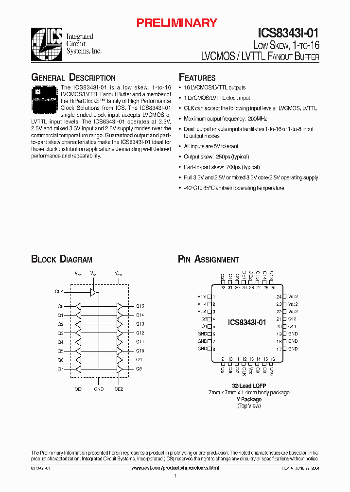 ICS8343I-01_1252906.PDF Datasheet