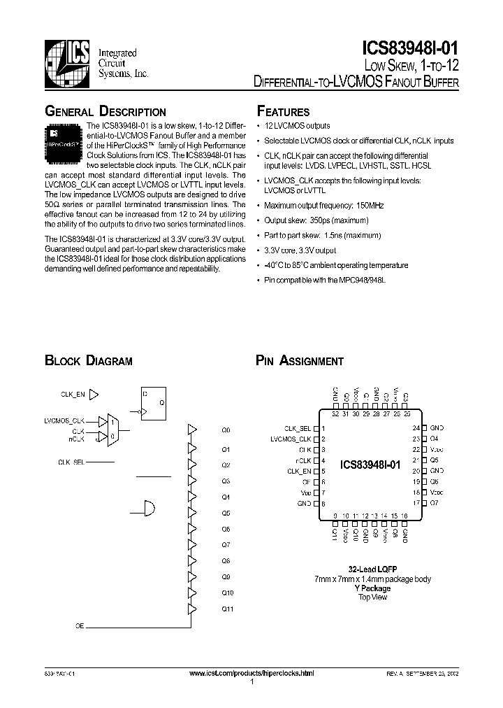 ICS83948I-01_1252926.PDF Datasheet