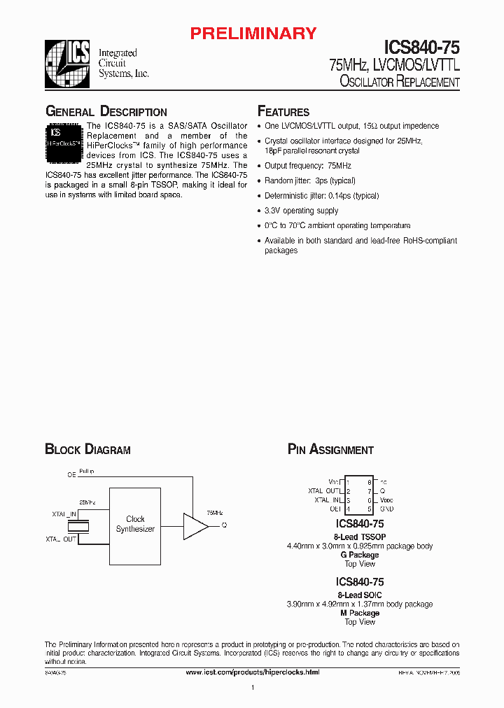 ICS840-75_751136.PDF Datasheet