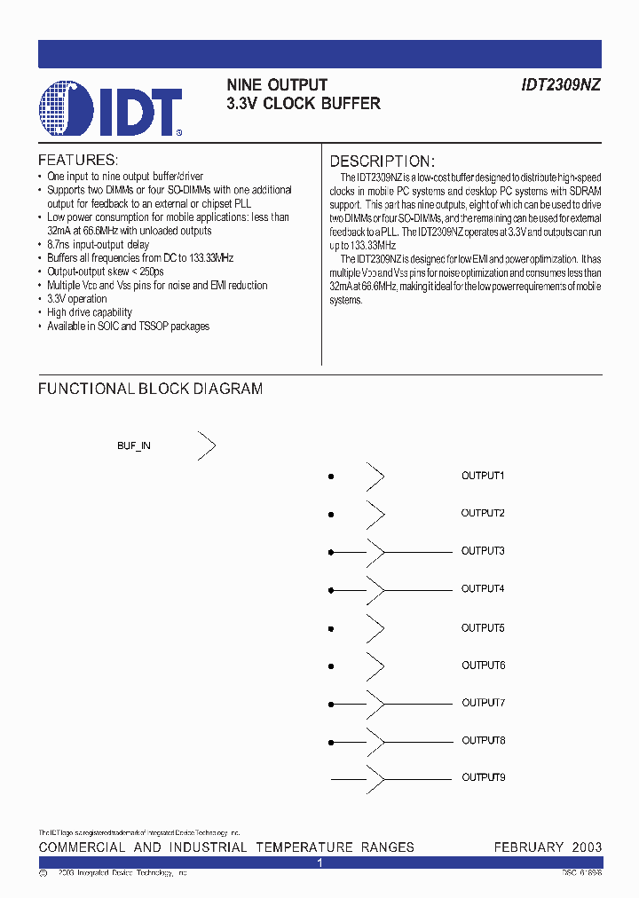 IDT2309NZ-1HPGI_1253581.PDF Datasheet
