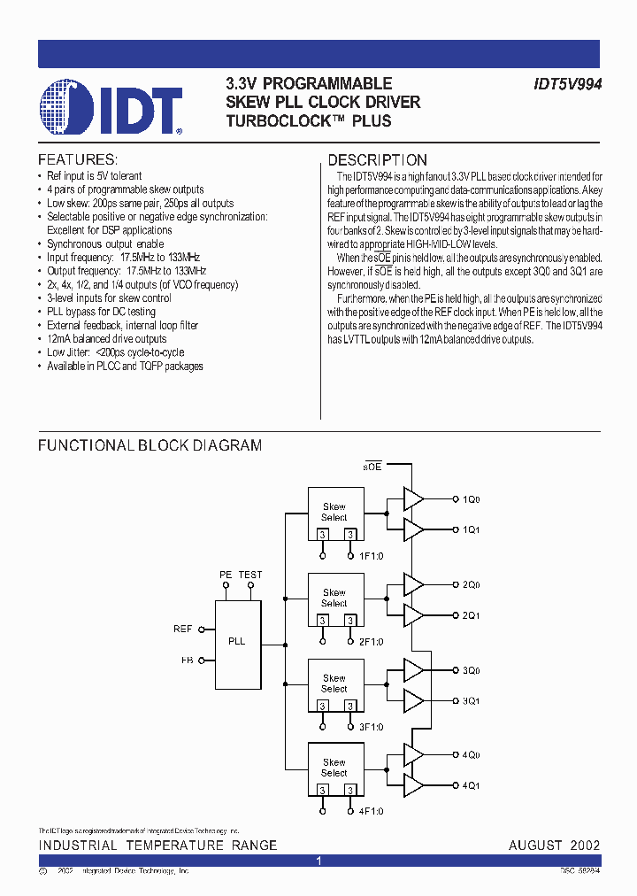 IDT5V994PFI_1253684.PDF Datasheet