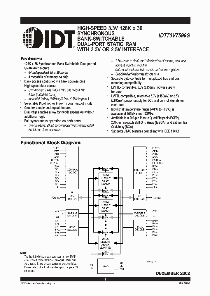 IDT70V7599S200DRI_1253781.PDF Datasheet