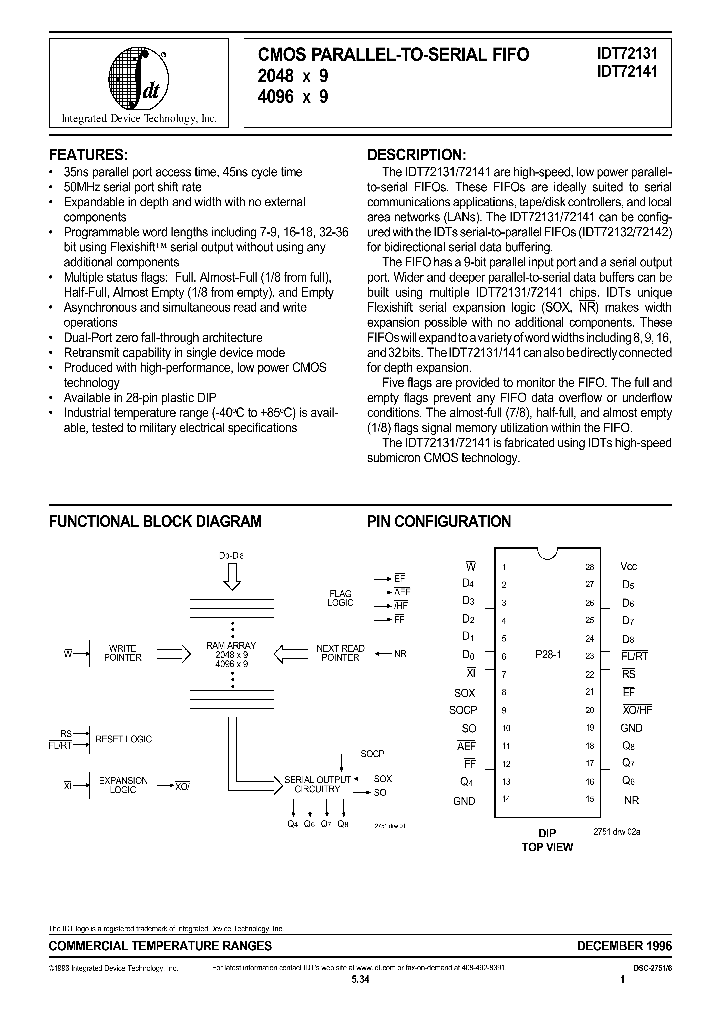 IDT72131L35P_772918.PDF Datasheet