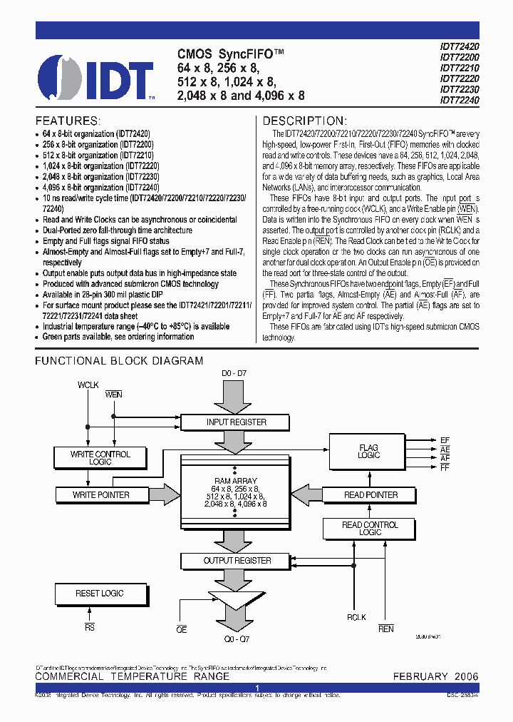 IDT72240L10TPG_1077375.PDF Datasheet