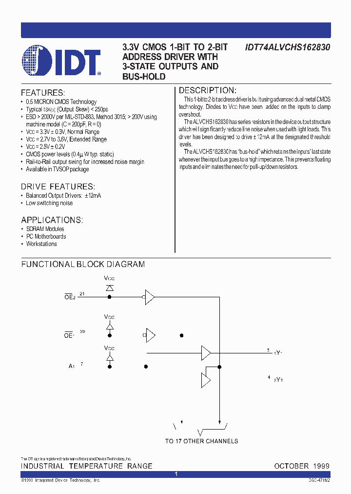 IDT74ALVCHS162830DFG_1254002.PDF Datasheet