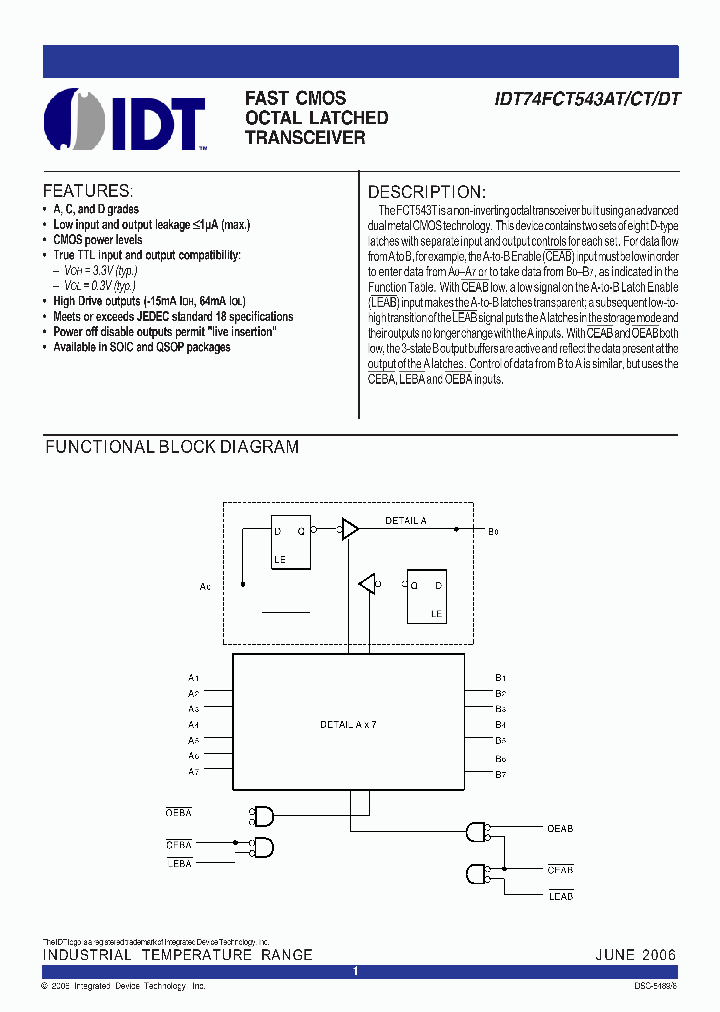 IDT74FCT543ATSOG_1160083.PDF Datasheet