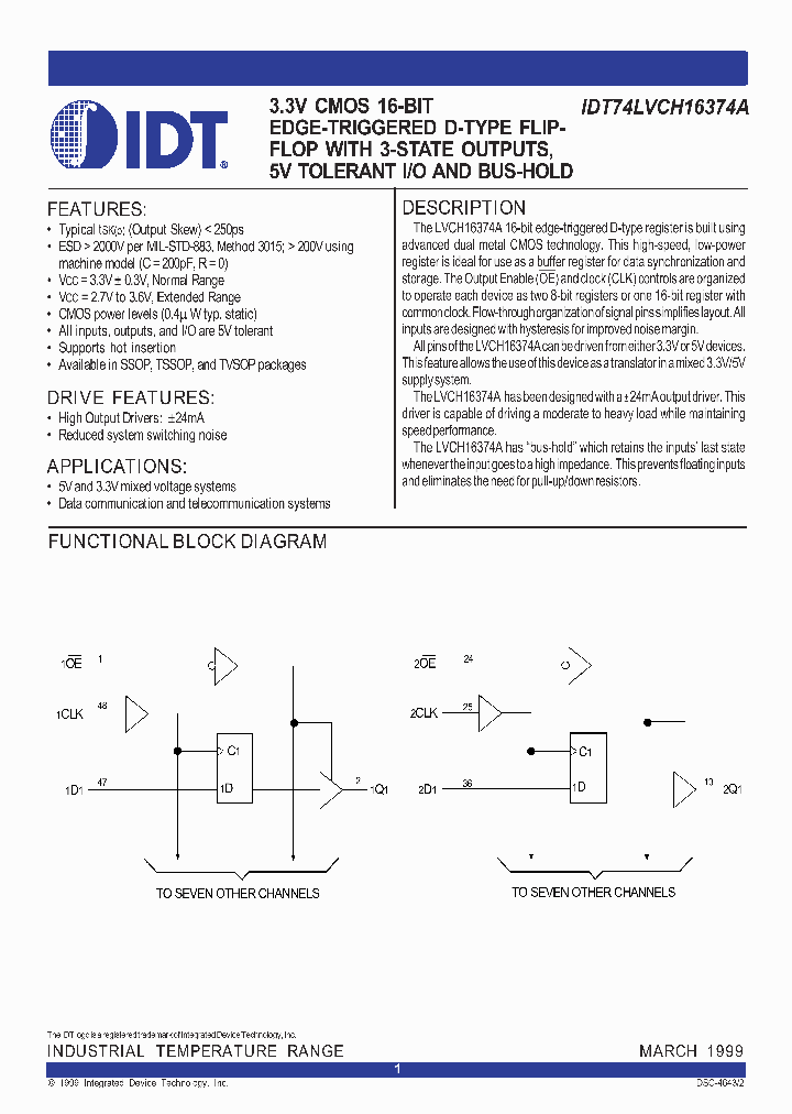 IDT74LVCH16374APV_1254093.PDF Datasheet