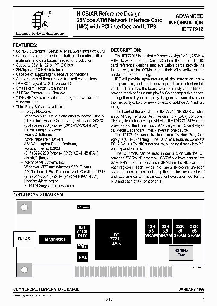 IDT77916_1254122.PDF Datasheet