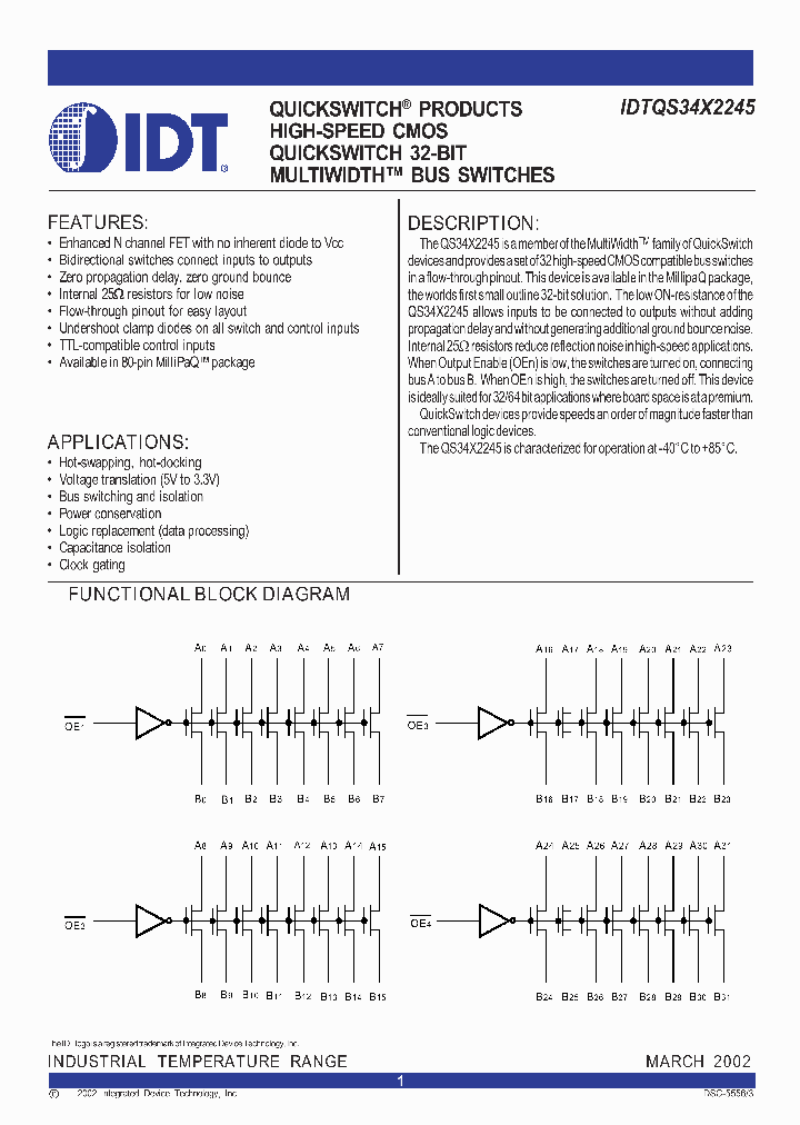 IDTQS34X2245Q3G_1254203.PDF Datasheet