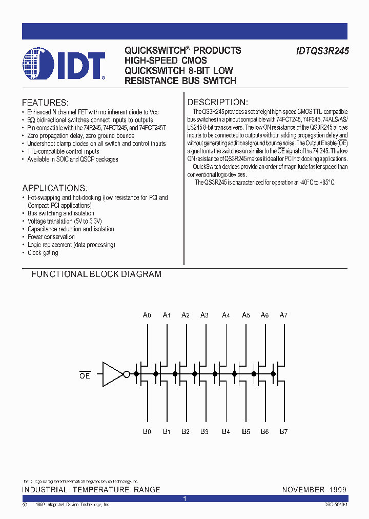 IDTQS3R245_1254213.PDF Datasheet