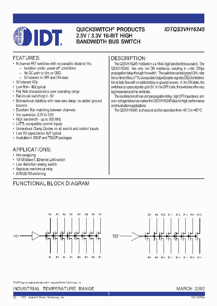 IDTQS3VH16245PV_1254224.PDF Datasheet