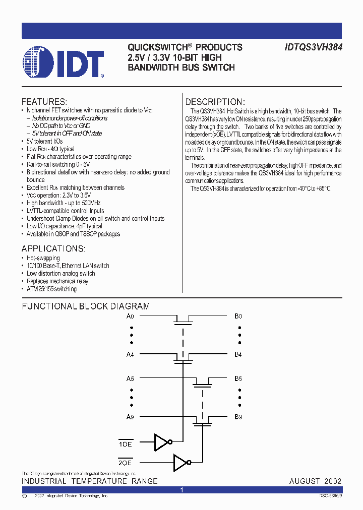 IDTQS3VH384Q_1254230.PDF Datasheet
